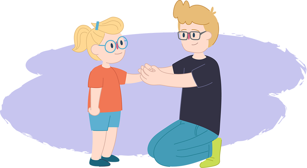 Girl asking for help