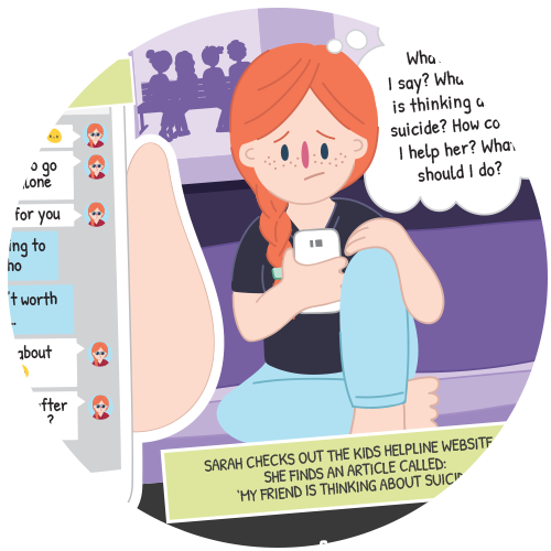 Laptop with a WebChat conversation